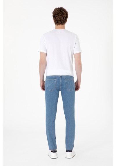 U.S. Polo Assn. Erkek Açık Mavi Slim Fit Jean Pantolon 50308265-DN0021 U.S. Polo Assn. Erkek Açık Mavi Slim Fit Jean Pantolon 50308265-DN0021