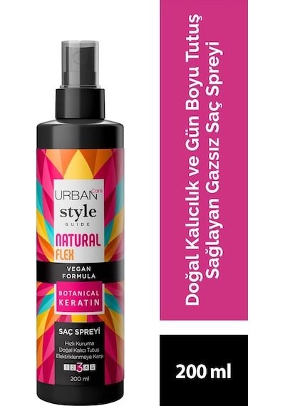 Urban Care Style Guide Natural Flex Gazsız Saç Spreyi 200 ML