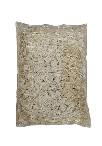 Kilitli Ip- Etiket Bağlama Ipi Renk: Beyaz Uzunluk: 18cm 500 Adet