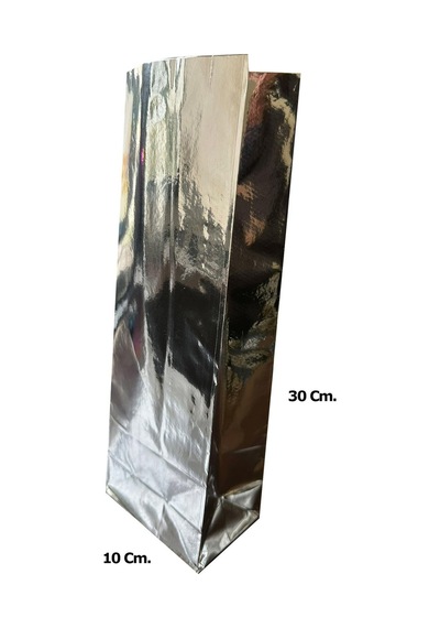 Metalize Kraft Kese Kağıdı Küçük Boy 10 x 20'li 10 x 30 CM