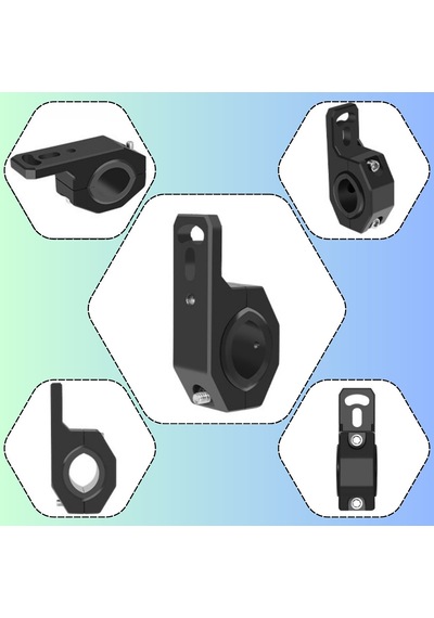 Motosiklet Gidon Koruma Demiri Sis Farı 2 Adet Montaj Ayağı Braket Alüminyum 18-32mm Ayarlanabilir