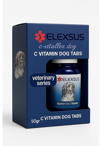 Köpekler Için C Vitamini Tableti 50g Bağışıklık Güçlendirici, Aromalı Takviye