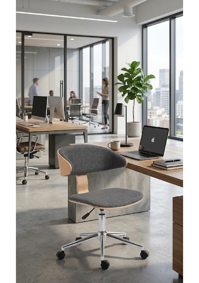 Ahsap Ofis Sandalyesi Açık Kahve Ahsap Ofis Sandalyesi Açık Kahve