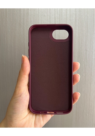 Apple Uyumlu iPhone 16e Logolu İçi Kadife Silikon Lansman Kılıf