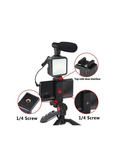 Video Fotoğraf Çekim Bluetooth Kumandalı Işık Ring Setcanlı Yayın Vlog Konferans Videosu