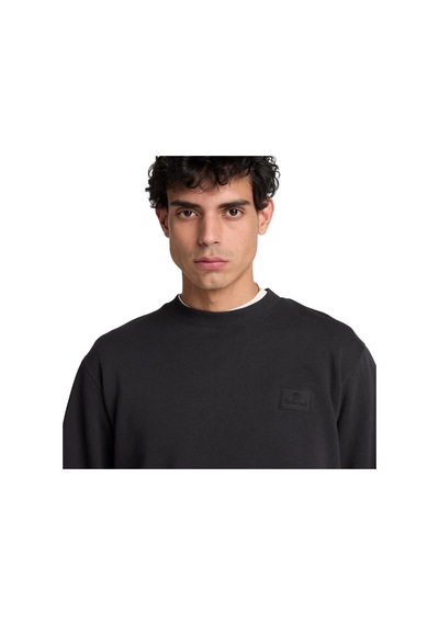 Timberland Silicon Badge Bb Crew Erkek Sweatshirt-33996 Siyah