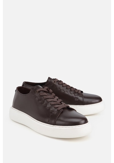 Yaya Erkek Kahverengi Bağcıklı Kalın Tabanlı Günlük Sneaker