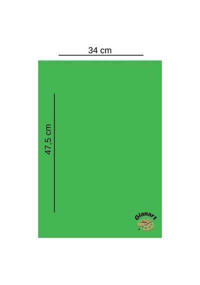 35x50 Cm Yeşil Renk Mukavva Kartonu 5 Adet