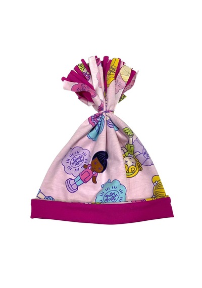 Nurbebekidss Figürlü Kız Çocuk Penye Şapka Açık Pembe