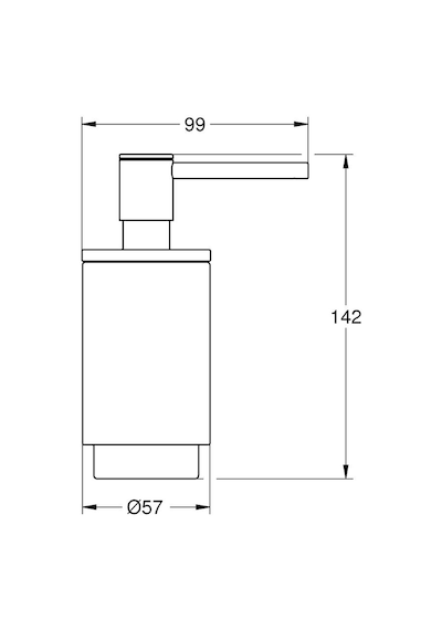 Grohe Selection Sıvı Sabunluk Mat Siyah - 41218kf0 Siyah - Şeffaf