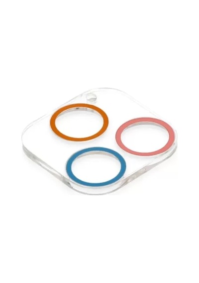 Newface Apple İphone 13 Pro Renkli Kamera Lens Koruma Cam - Pembe-mavi