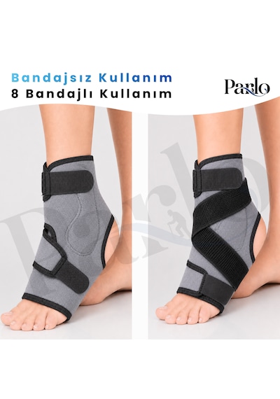 Malleol Destekli Ayak Bilekliği Ek 8 Bandajlı Ayarlanabilir Neopren Ayak Bileği Desteği -1 Çift