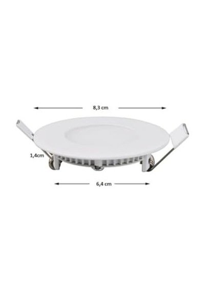 Ayrex Cata Ct-5144 3w Günışığı Led Panel Spot Metal Kasa - 10 Adet Diğer