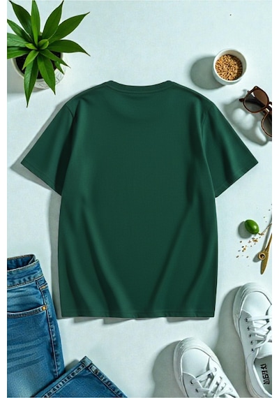 Uyguntarz Unisexgood Things Will Come Baskılı Tasarım Tshirt Yeşil