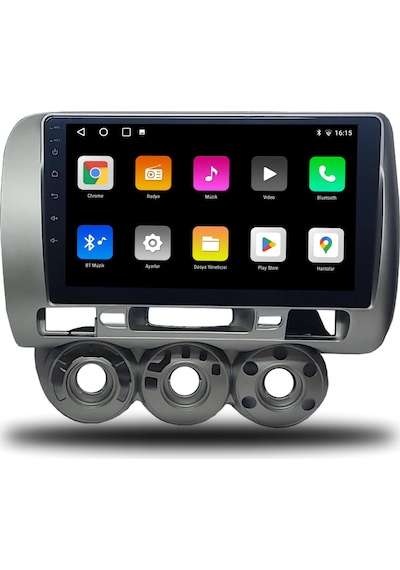 Redhat Honda Jazz Android Carplay Multimedya 2002-2008 Manuel Klima 2gb Ram + 32gb Hafıza + 4 Çekirdek
