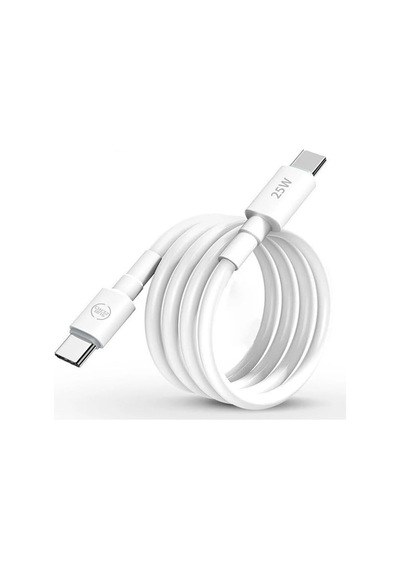 Type C To Type C Şarj Kablosu 30w 2 Metre Uzun Pd Çift Taraflı Usb C Hızlı Şarj Ve Data Kablosu Beyaz