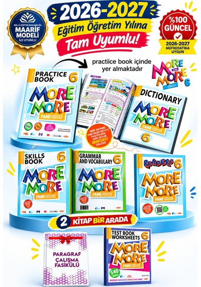 More And More 6. Sınıf Practice Book + Test Book Seti 2027