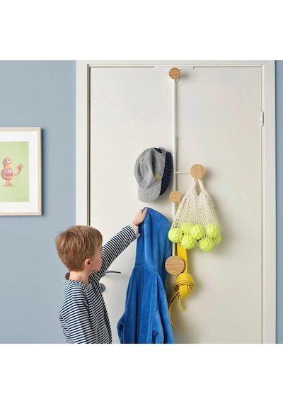 Kapı Askısı, Beyaz-huş Meridyendukkan 99x28 Cm Banyo-ardiye Alanı Düzenleyici Çok Renkli