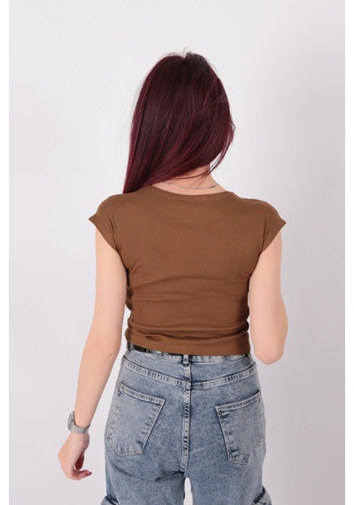 Busem S0015601 Kadın Bluz Koyu Hardal