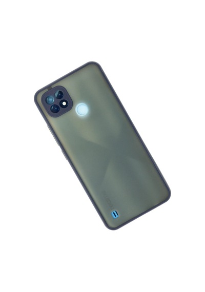Muratech Newface Realme C21 Kılıf Montreal Silikon Kapak - Lacivert