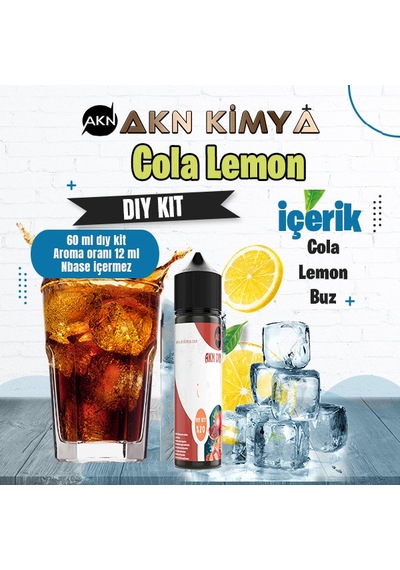 Cola Lemon Dıy Kit Cola Lemon Buz Gıda Aroması %20 Oranda Aroma İçerir Hazır Değildir 60 Ml