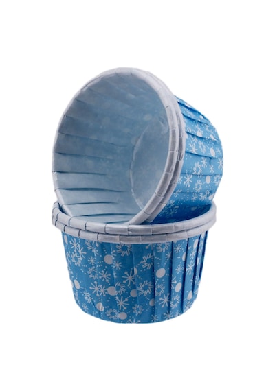 Cupcake Kalıbı Orta Boy 50x39 Mm Kar Desenli 50 Adet Kar Desen N11.1043