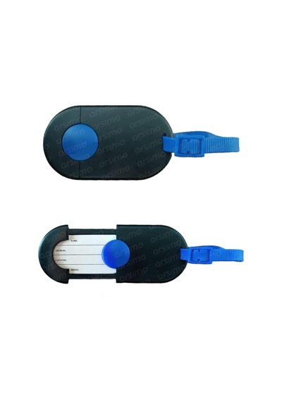 Isimlikli Bavul Valiz Etiketi 10 Cm X 5.5 Cm Siyah Genel