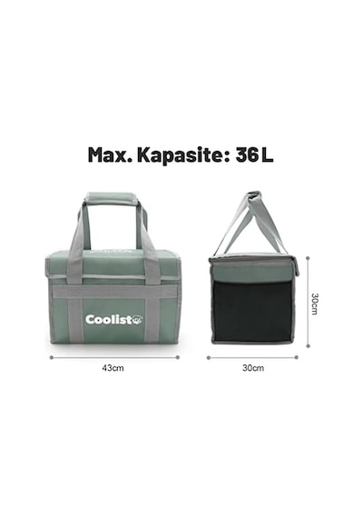 Cl36lg 36 Litre Katlanabilir Termos Bez Çanta/buzluk Acı Kahverengi