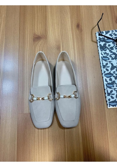 Aska Shoes Günlük Tokalı Babet 2025aska008 Bej