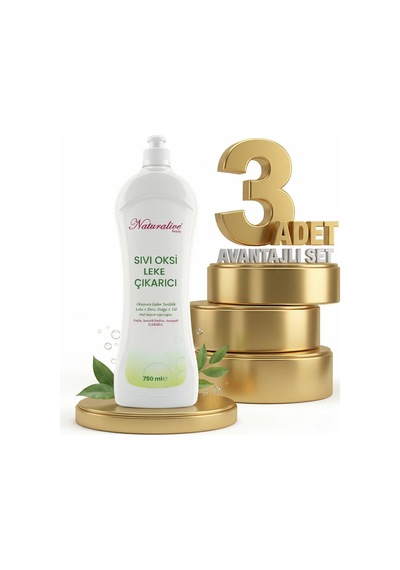 Naturalive Oksi Sıvı Leke Çıkarıcı 3x750 Ml