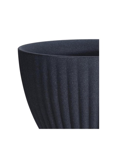 Lotus Plastik Saksı Antrasit Çap 39cm Yükseklik 35cm