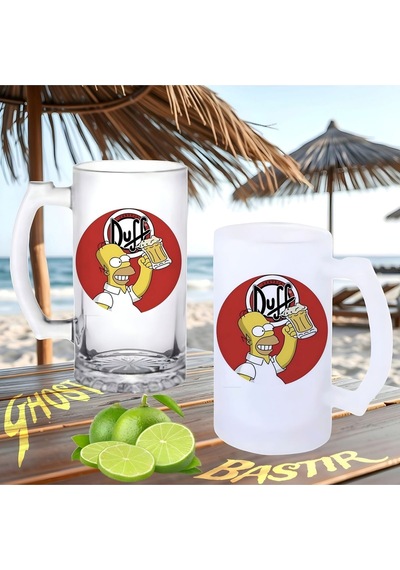 Simpson Duff Buzlu Ya Da Buzsuz Bira Bardağı 086