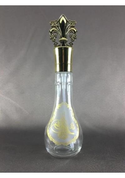 1 Adet 120 Ml Ottoman Dezenfektan Kolonya Ve Hediyelik Boş Gold Sprey Başlıklı Cam Şişe