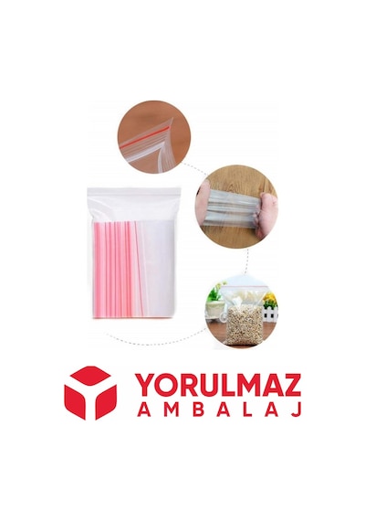 6x7 Kilitli Naylon Torba 100 Lü 1 Paket 100