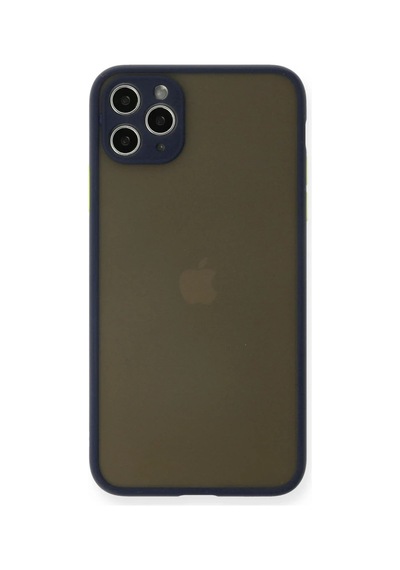 Apple Apple Uyumlu iPhone 11 Pro Max Kılıf Montreal Silikon Kapak - Lacivert