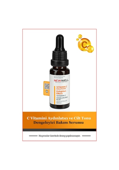 New Well Aydınlatıcı ve Cilt Tonu Eşitleyici Vitamin C Serumu 20 ML