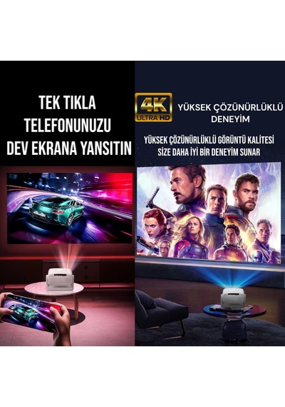 Lensun New15 Ev-ofis-okul Projektör - Beyaz