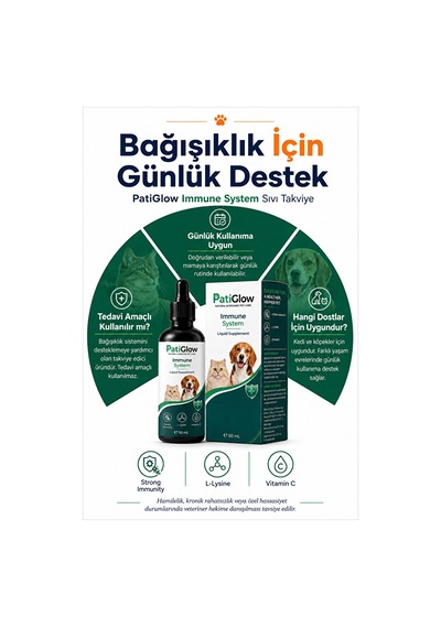 Storeşahin Patiglow Kedi Ve Köpek Bağışıklık Destek Damlası 50 Ml Shn0720