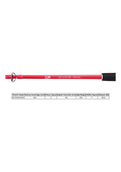 Daiwa New Sensor 1.80m 30lb 2P Trolling Kamış - 180 Cm
