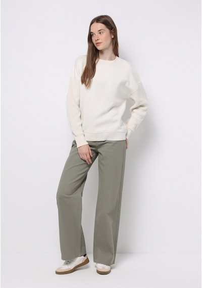 Colin's Colins Regular Fit Yuvarlak Yaka Düz Kadın Beyaz Sweatshirt Cl1076583 Q1.v1 Ofw Beyaz