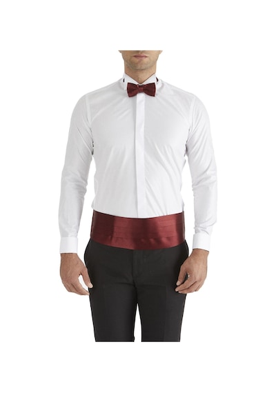 Efor Slim Fit Duble Manşet Ata Yaka Beyaz Damatlık Smokin Gömlek Gk 148 Beyaz