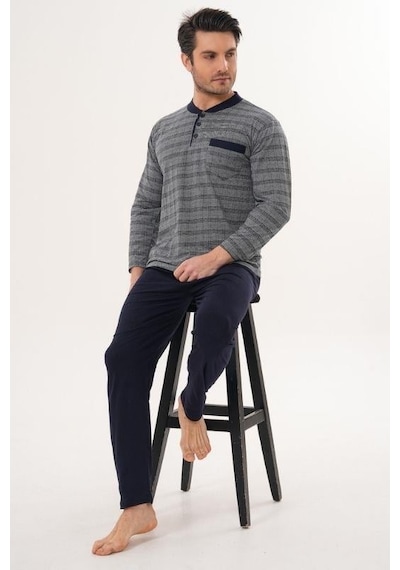 Markalinda 3135 Lacivert Erkek Pijama Takımı Lacivert