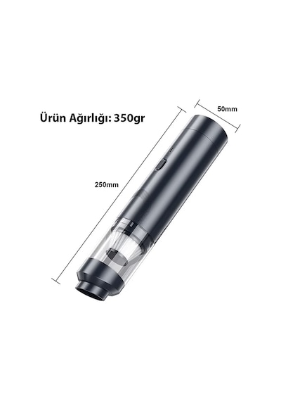Ally Elektrikli Araç Süpürgesi - Araba Süpürgesi - Oto Süpürge - Mini Süpürge St-6675c