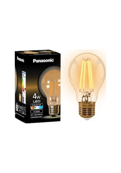 Panasonıc E27 Lamba, Sarı Işık 4w 360lm 2000k Sku: Smg8690010153463 Açık Kahverengi