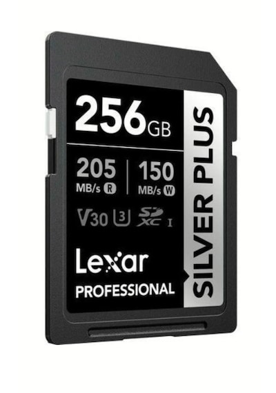 Lexar Professional 256 GB 205 MB/S Silver Plus SD Hafıza Kartı