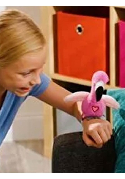 Happy Yappers Slap Bant Sesli Hareket Eden Flamingo Kuş Oyuncak Bileklik