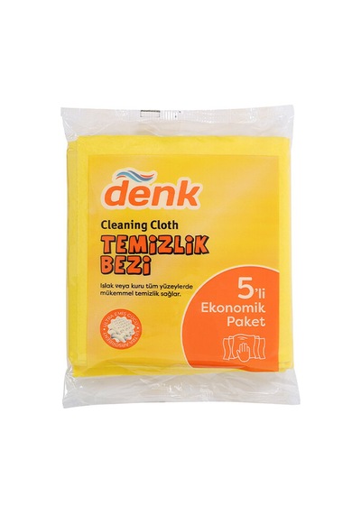 2 Adet Denk Temizlik Bezi 5'li Çok Renkli