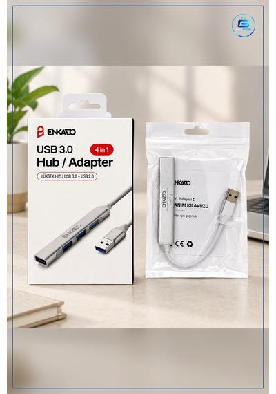 Hub Çoklayıcı 4 Port Usb 3.0 Anahtarlı 5 Gbps Geriye Uyumlu Dizüs