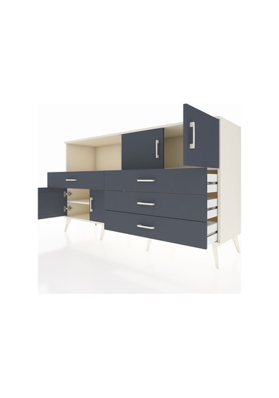 Hyperion Konsol 2 Raflı 4 Çekmeceli 4 Kapaklı 176x44x99 Aytaşı-antrasit Aytası/antrasıt - Aytası Hyperion Konsol 2 Raflı 4 Çekmeceli 4 Kapaklı 176x44x99 Aytaşı-antrasit Aytası/antrasıt - Aytası