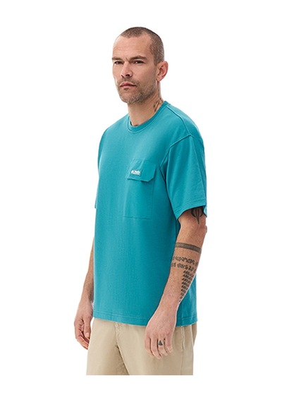 Columbia Csc Heritage Erkek Kısa Kollu T-shirt Cs0376 Mavi